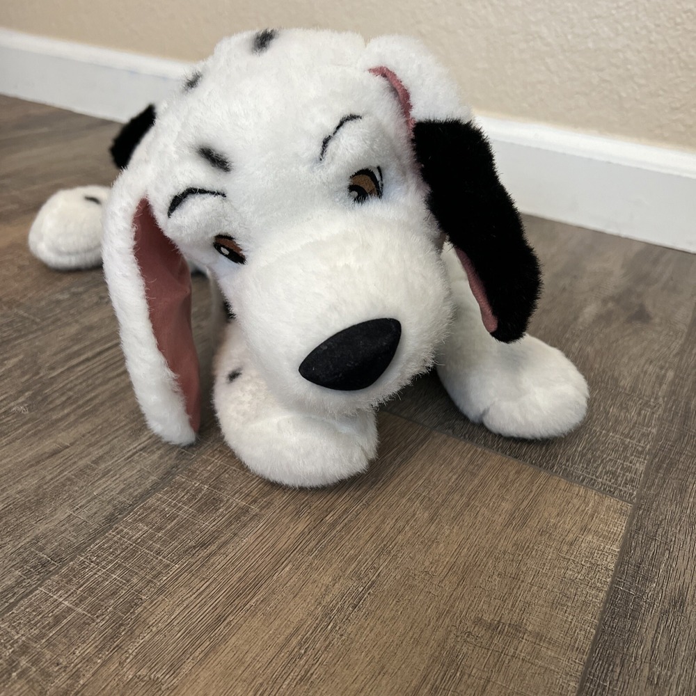 Disney Store 101 Dalmatians Little Dipper Puppy Dog Plush Blue Collar 16" - Picture 2 of 6